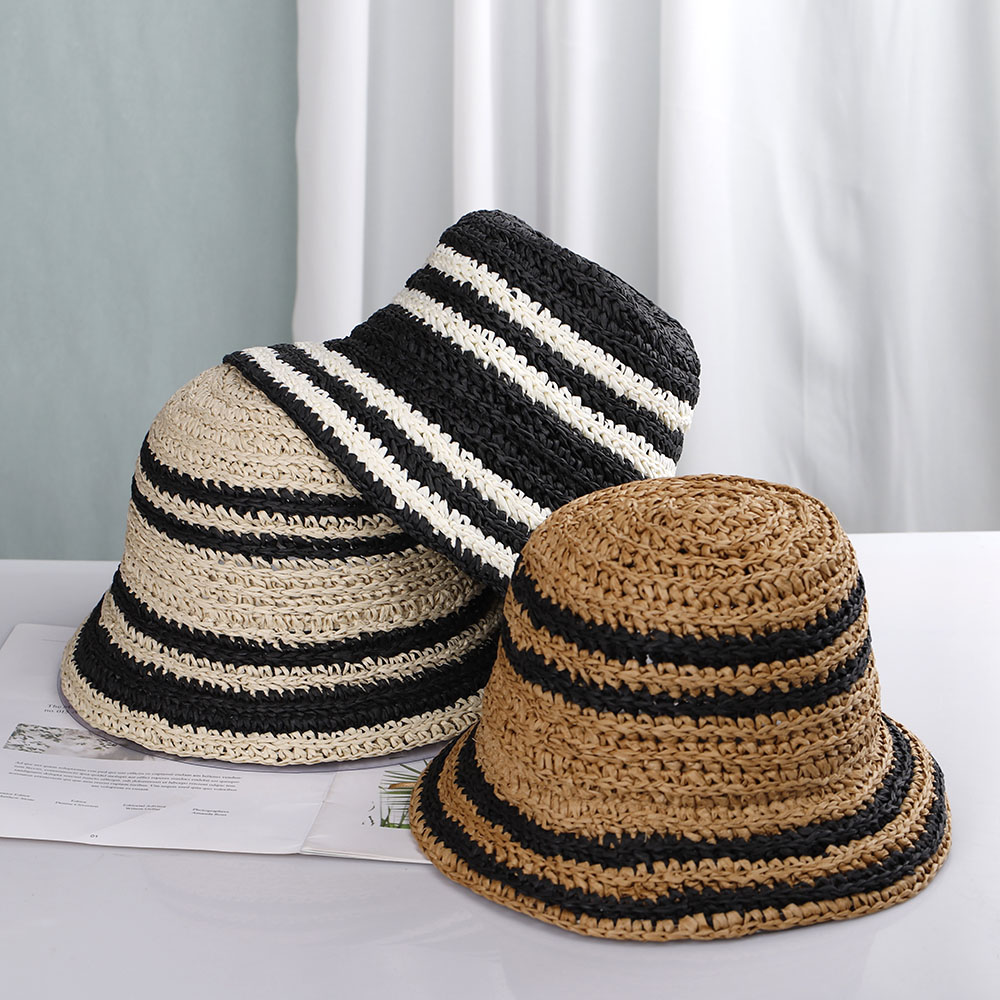 قبعة الشاطئ للنساء قبعة دلو قب - مراجعة Bucket Hat Straw وسعره