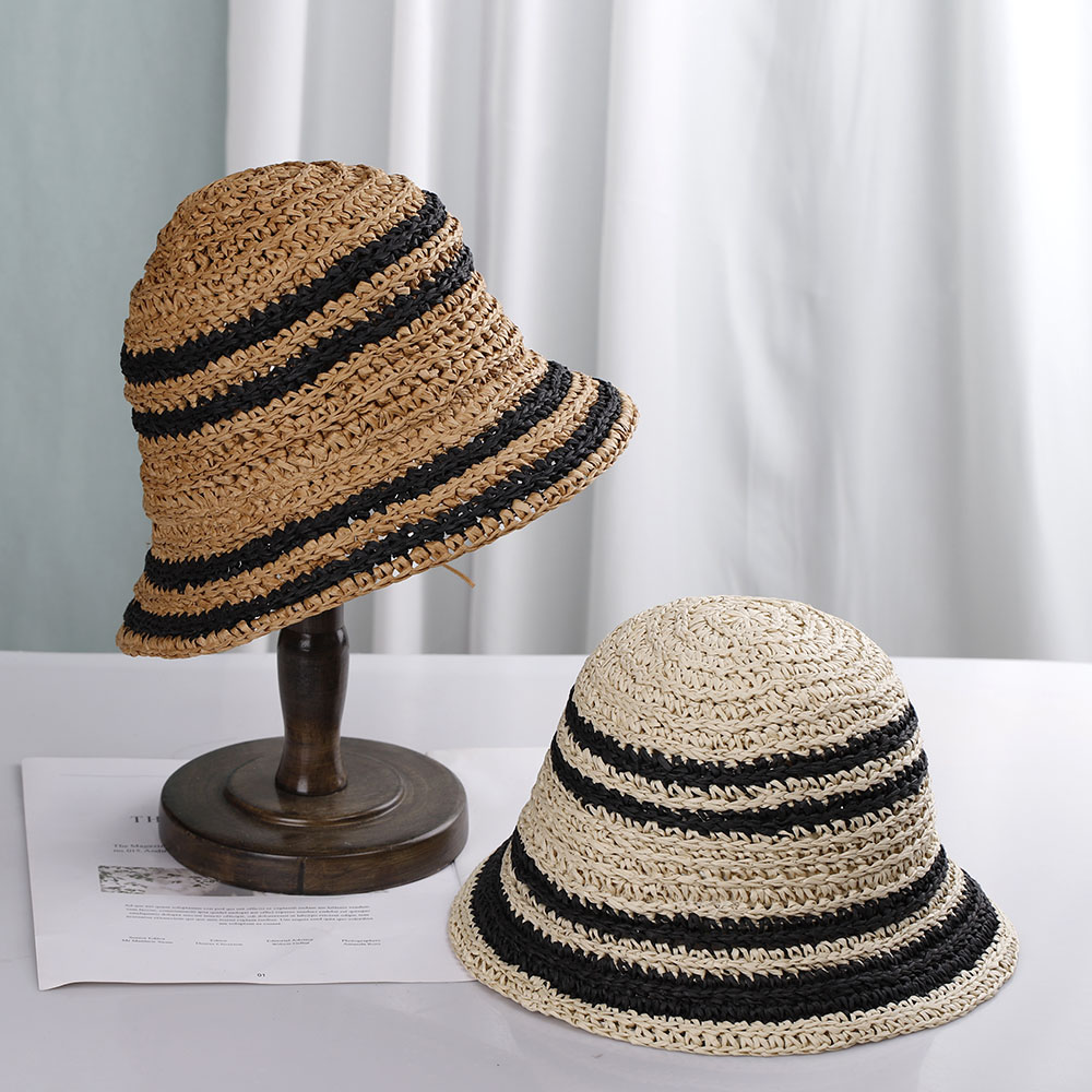 قبعة الشاطئ للنساء قبعة دلو قب - مراجعة Bucket Hat Straw وسعره