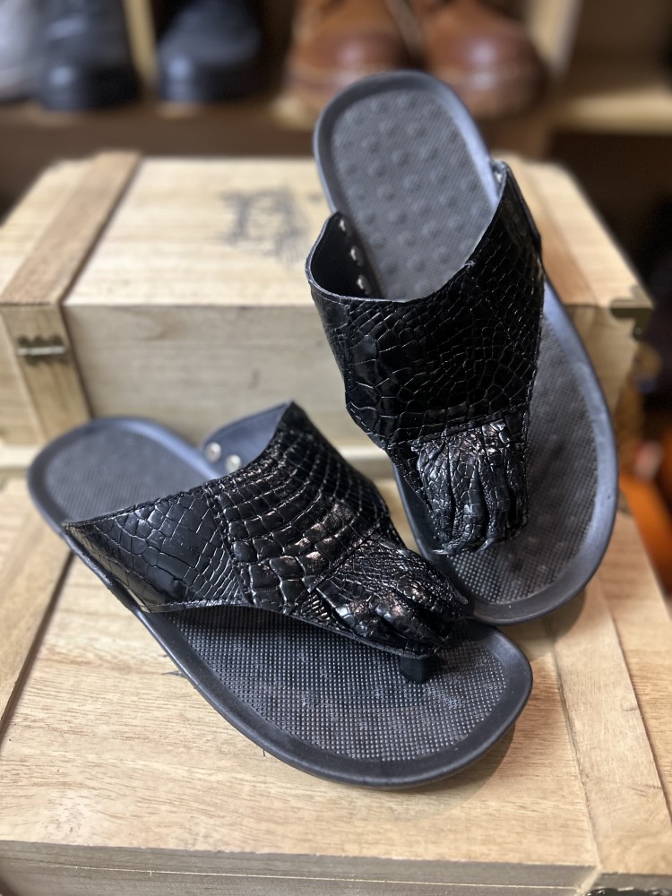 أحذية صيفية رجالية من الجلد ال - مراجعة Flip Flop Leather Men وسعره