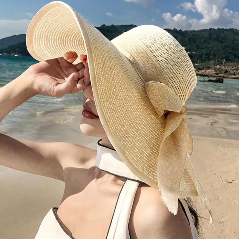 قبعة نسائية جديدة قابلة للطي ل - مراجعة Bucket Hat Straw وسعره