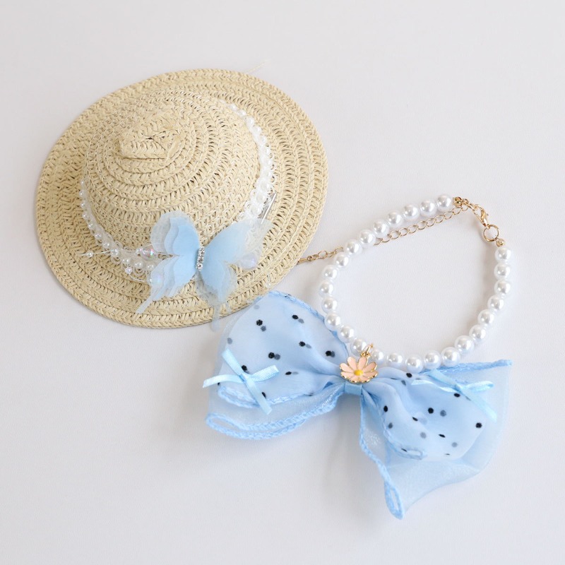 قبعة صيفية لطيفة للحيوانات الأ - مراجعة Bucket Hat Straw وسعره