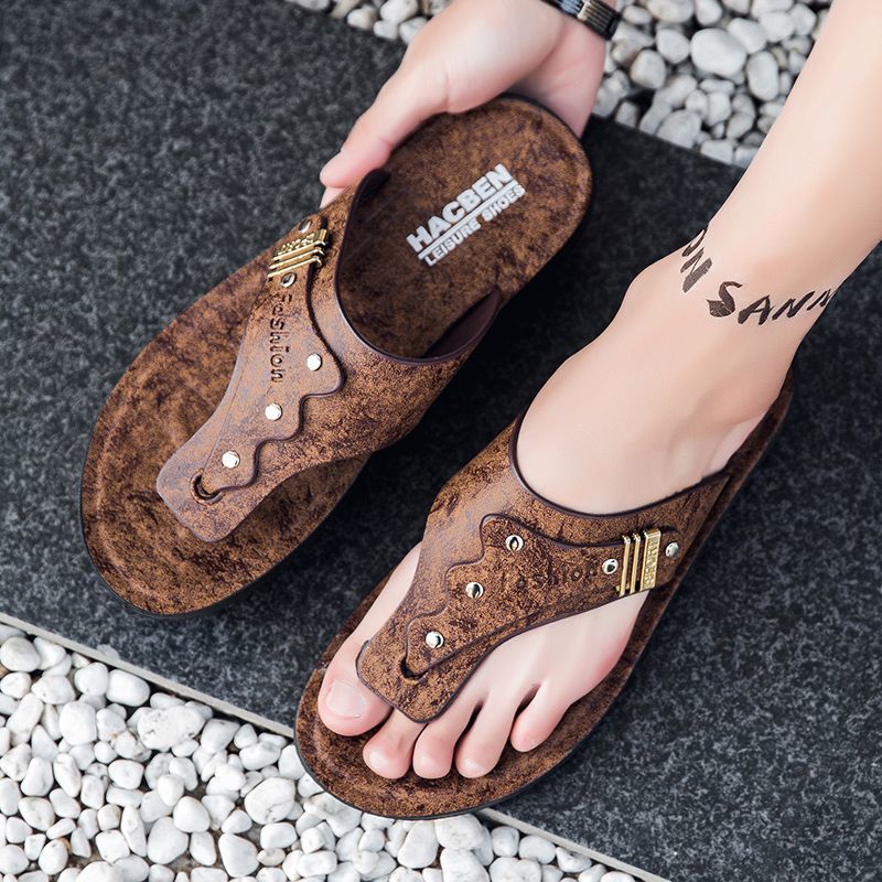 شباشب رجالية جديدة لعام 2026 م - مراجعة Flip Flop Leather Men وسعره