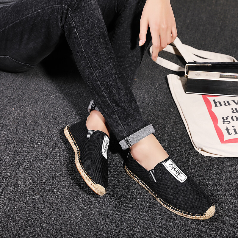 أحذية رجالية كاجوال من الكتان، - مراجعة Espadrille Slip On وسعره